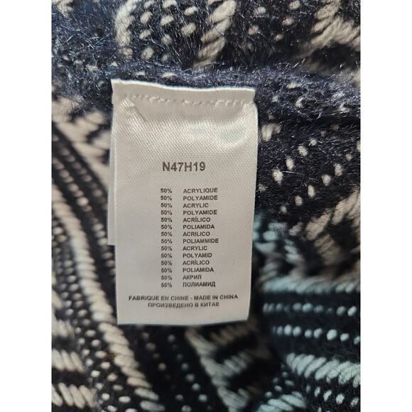 Anthropologie Molly Bracken EUC Wrap Sweater Cardigan Poncho M/L Bohemian Aztec - Picture 3 of 16